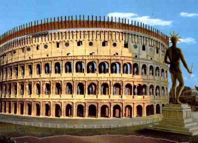reconstruction of Rome's Colosseum